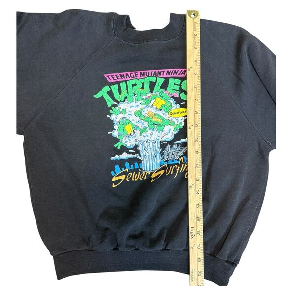 Teenage Mutant Ninja Turtles Crewneck Sweatshirt Youth‎ Large Vintage Retro 1990 - Picture 10 of 10